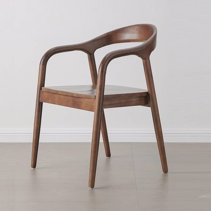Solid Wood Dining Chair, Home Sumette Chair, Nordic Simple Backrest, Armrest, Study, Negotiation on Restaurant Furniture 
Solid Wood Dining Chair, Home Sumette Chair, Nordic Simple Backrest, Armrest, Study, Negotiation on Restaurant Furniture