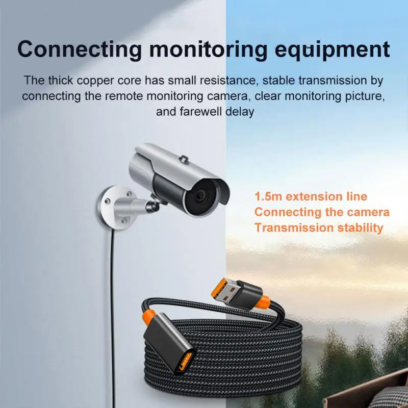 High-speed High-speed Extension Cable Usb 3.0 1.5m Transmission Data Cable Fast Charging Cord Male-to-female Usb Extension Cable
High-speed High-speed Extension Cable Usb 3.0 1.5m Transmission Data Cable Fast Charging Cord Male-to-female Usb Extension Cable