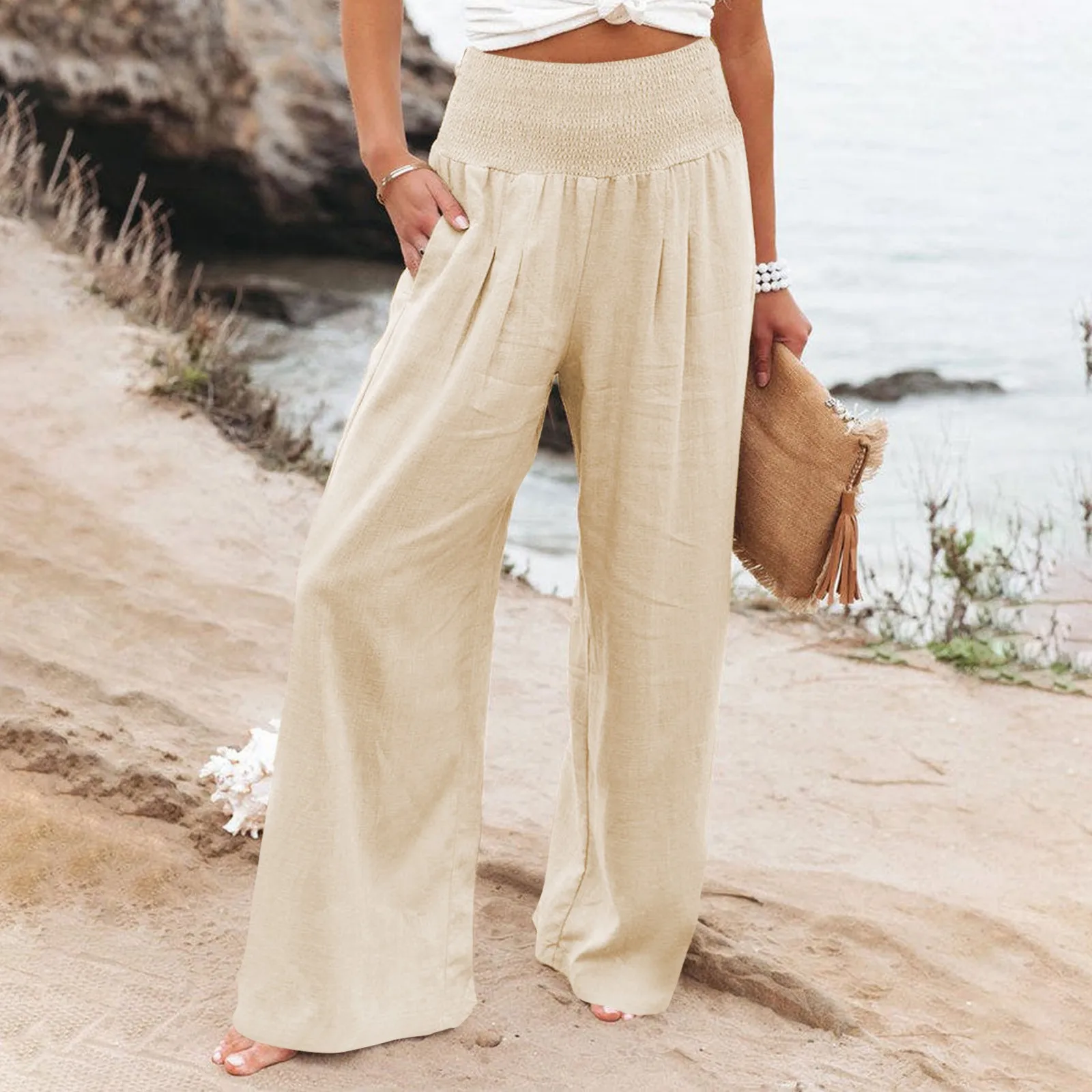 Women Pants 2023 New Spring Summer cotton linen Wide Leg Pants High Waist Casual Female Slim Loose Straight Black Trousers
Women Pants 2023 New Spring Summer cotton linen Wide Leg Pants High Waist Casual Female Slim Loose Straight Black Trousers