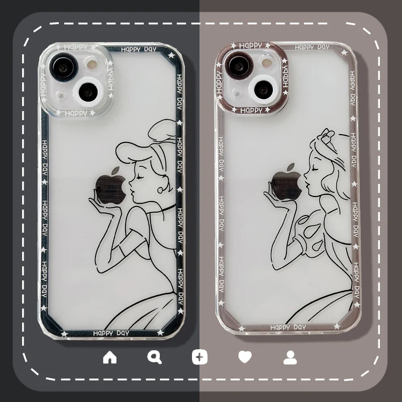 Disney Snow White Alice Lines Cute Cartoon Phone Case for iPhone 11 12 13 mini pro XS MAX 8 7 Plus X XR Cover
Disney Snow White Alice Lines Cute Cartoon Phone Case for iPhone 11 12 13 mini pro XS MAX 8 7 Plus X XR Cover