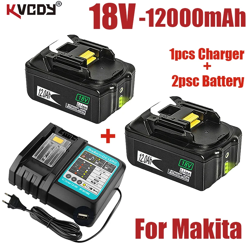 Original For Makita 18V 12000mAh Rechargeable Power Tools Battery with LED Li-ion Replacement LXT BL1860B BL1860 BL1850+Charger
Original For Makita 18V 12000mAh Rechargeable Power Tools Battery with LED Li-ion Replacement LXT BL1860B BL1860 BL1850+Charger