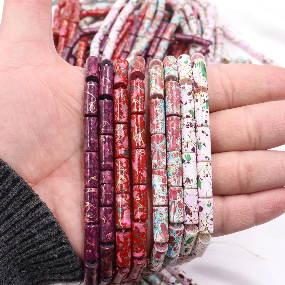 6*10mm 6*15mm Chinese Printing Peony Flower Porcelain Beads Cylinder Cloisonne Charms Hand Made Pendant DIY Jewelry Making 
6*10mm 6*15mm Chinese Printing Peony Flower Porcelain Beads Cylinder Cloisonne Charms Hand Made Pendant DIY Jewelry Making