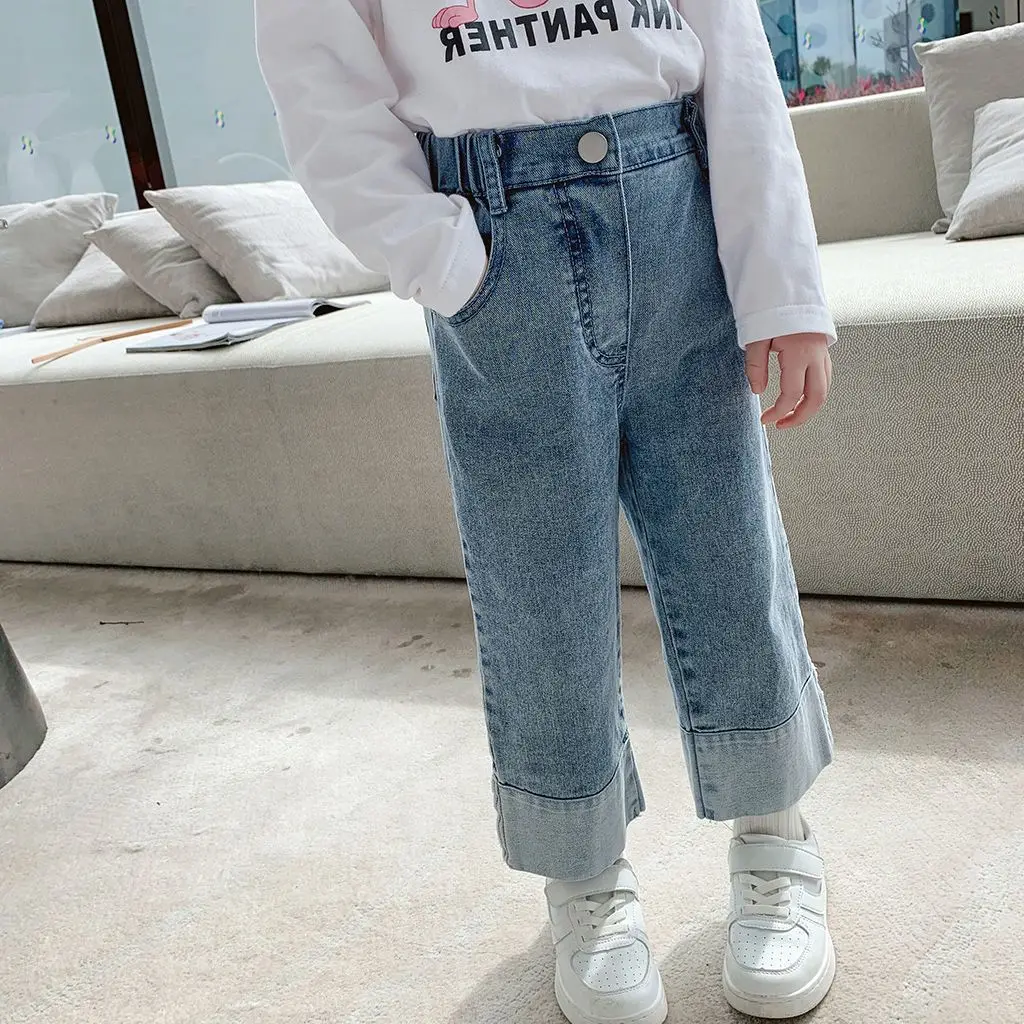Children's Clothing 2022 New Girls' Jeans Foreign Style Wide-leg Pants Spring and Autumn Pants Trendy Nine-point Pants 2-4-6-8
Children's Clothing 2022 New Girls' Jeans Foreign Style Wide-leg Pants Spring and Autumn Pants Trendy Nine-point Pants 2-4-6-8