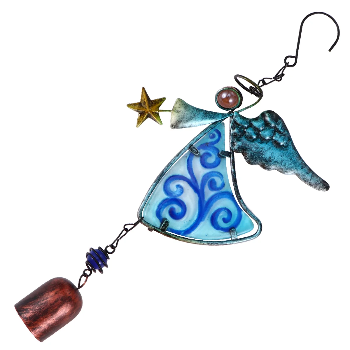 Wind Chimes Hanging Charm Bell Painted Outdoor Metal Iron Wrought Tube Windbell Decorative Chime Ornaments Garden Glass Angel
Wind Chimes Hanging Charm Bell Painted Outdoor Metal Iron Wrought Tube Windbell Decorative Chime Ornaments Garden Glass Angel