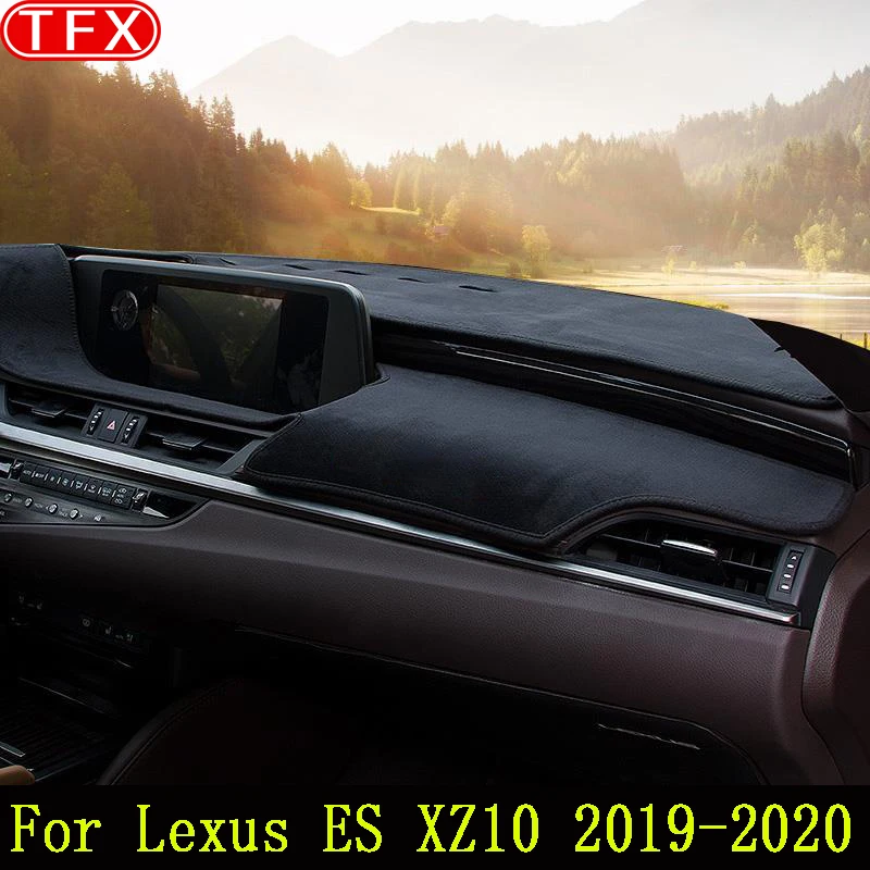 

Фланелевая накладка на приборную панель автомобиля для Lexus Es Es300 Es330 Es350 Es300h 2019 2020 Xz10, Противоскользящий коврик, солнцезащитный козырек, аксессуары для приборной панели