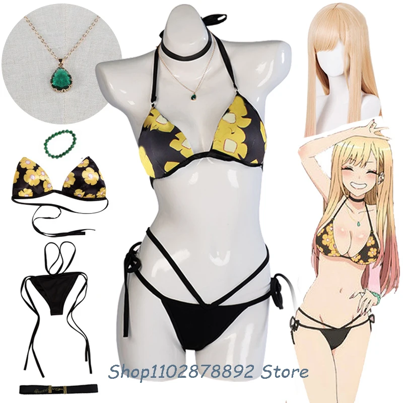 Marine Kitagawa Cosplay Costume Wig Anime My Dress Up Darling Kitagawa Marine Swimwear Beach Bikini Cover Up Swimsuit Sexy Cute
Marine Kitagawa Cosplay Costume Wig Anime My Dress Up Darling Kitagawa Marine Swimwear Beach Bikini Cover Up Swimsuit Sexy Cute