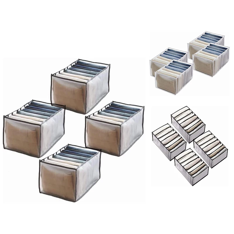 4Pcs Wardrobe Storage Organiser, Jeans Compartment Storage Box Closet, Foldable Drawer Clothes Organizer Mesh
4Pcs Wardrobe Storage Organiser, Jeans Compartment Storage Box Closet, Foldable Drawer Clothes Organizer Mesh
