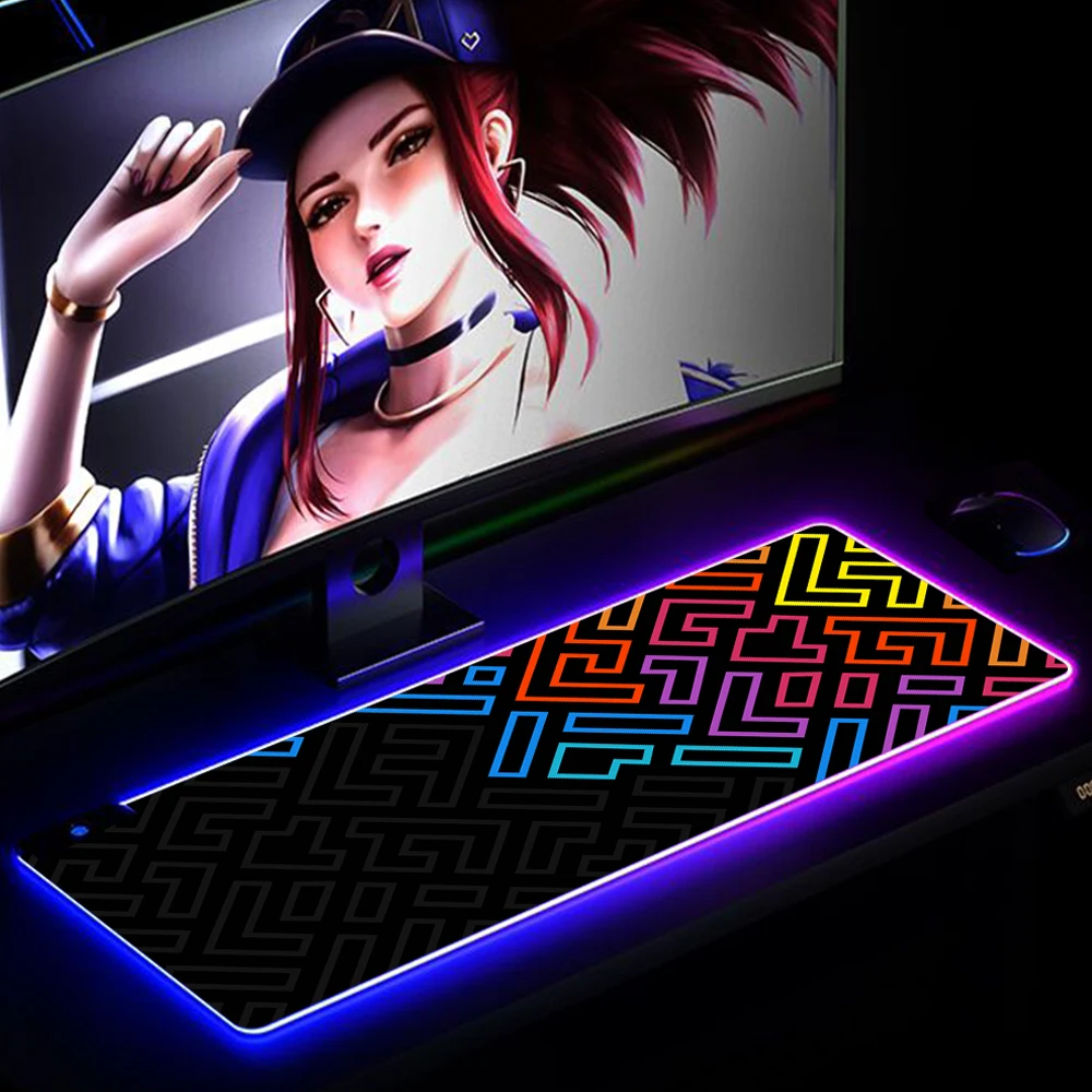 

Japan Waves XXL Gaming Accessories RGB Mouse Pad Large Gamer Art Table Computer Mousepad Soft Mause Pad Keyboard Desk Play Mats