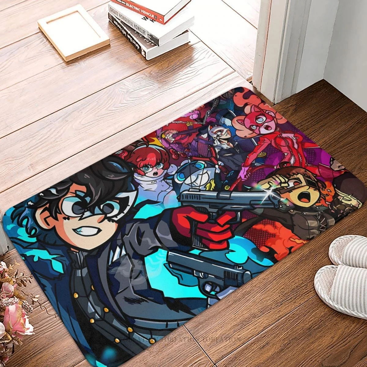 Persona 5 Anti-Slip Doormat Kitchen Mat Scramble The Phantom Strikers Cartoon Artwork Floor Carpet Entrance Door Rug Indoor
Persona 5 Anti-Slip Doormat Kitchen Mat Scramble The Phantom Strikers Cartoon Artwork Floor Carpet Entrance Door Rug Indoor