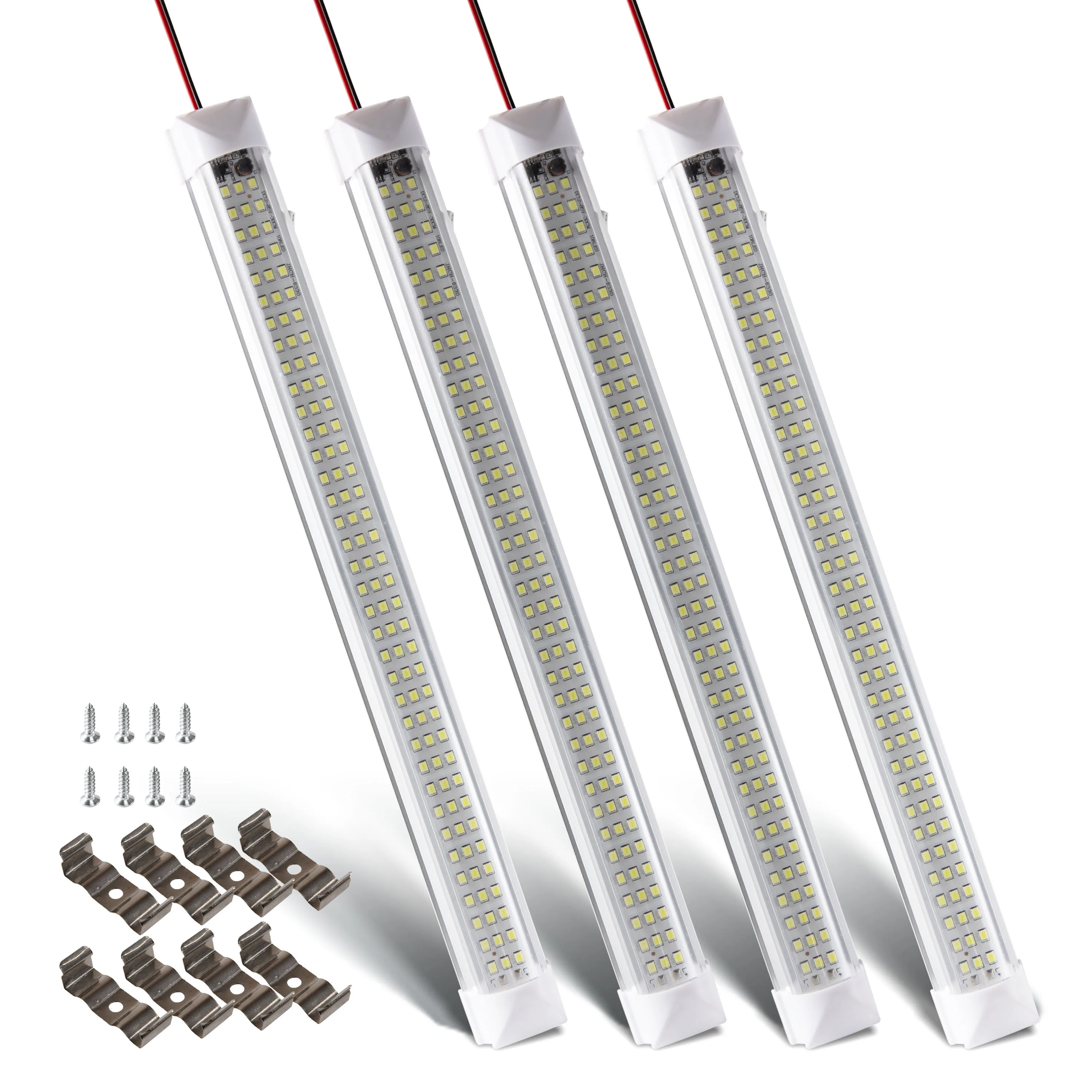 4Pcs 108 LED Car Interior White Strip Light Bar Car Interior Lamp with On/Off Switch Van Cabin Lorry Truck Camper Boat Camper
4Pcs 108 LED Car Interior White Strip Light Bar Car Interior Lamp with On/Off Switch Van Cabin Lorry Truck Camper Boat Camper