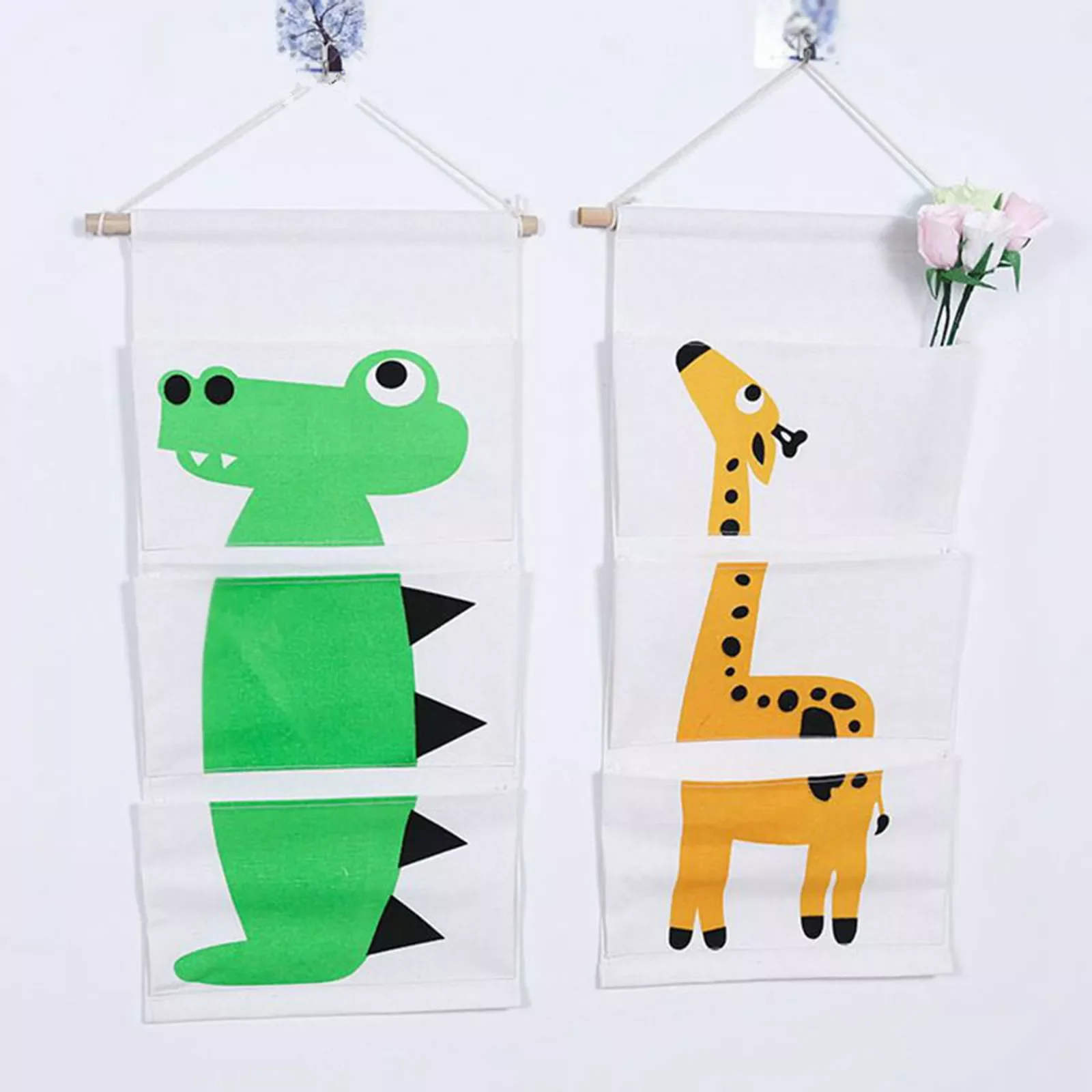 Hanging Organizers Cute Animal Cartoon Waterproof Cotton And Hemp Hanging Bag 3 Pocket Folding Organiser Organizador De Armario
Hanging Organizers Cute Animal Cartoon Waterproof Cotton And Hemp Hanging Bag 3 Pocket Folding Organiser Organizador De Armario