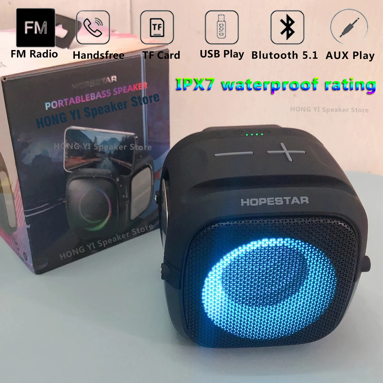 HOPESTAR вечерние One портативный Bluetooth-динамик для улицы, мощный сабвуфер, подставка, FM-радио, игровой водонепроницаемый динамик
HOPESTAR вечерние One портативный Bluetooth-динамик для улицы, мощный сабвуфер, подставка, FM-радио, игровой водонепроницаемый динамик