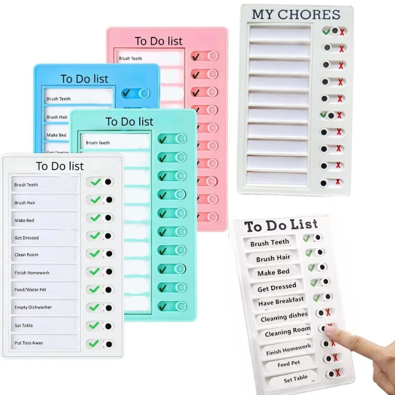 Reusable Daily Planner To Do List Adjustable Check List Board Plastic Board Chore Chart Kid Self-discipline Card School Supplies
Reusable Daily Planner To Do List Adjustable Check List Board Plastic Board Chore Chart Kid Self-discipline Card School Supplies