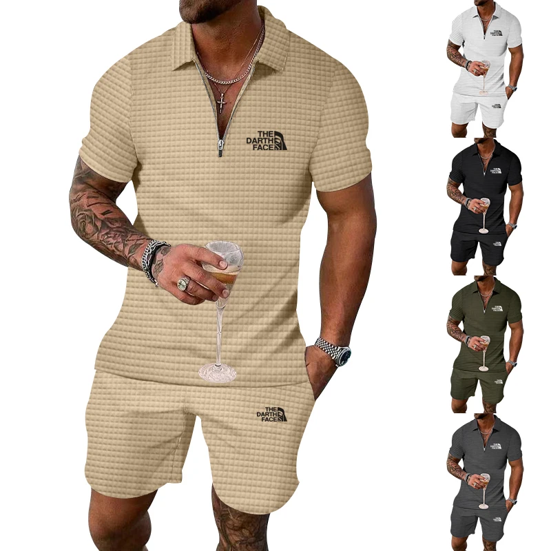 New Men's Tracksuit Suit Casual Solid Color Printing Holiday POLO-Shirt Sportswear Fitness Sports 2 Sets Clothes Sweatpants Male
New Men's Tracksuit Suit Casual Solid Color Printing Holiday POLO-Shirt Sportswear Fitness Sports 2 Sets Clothes Sweatpants Male
