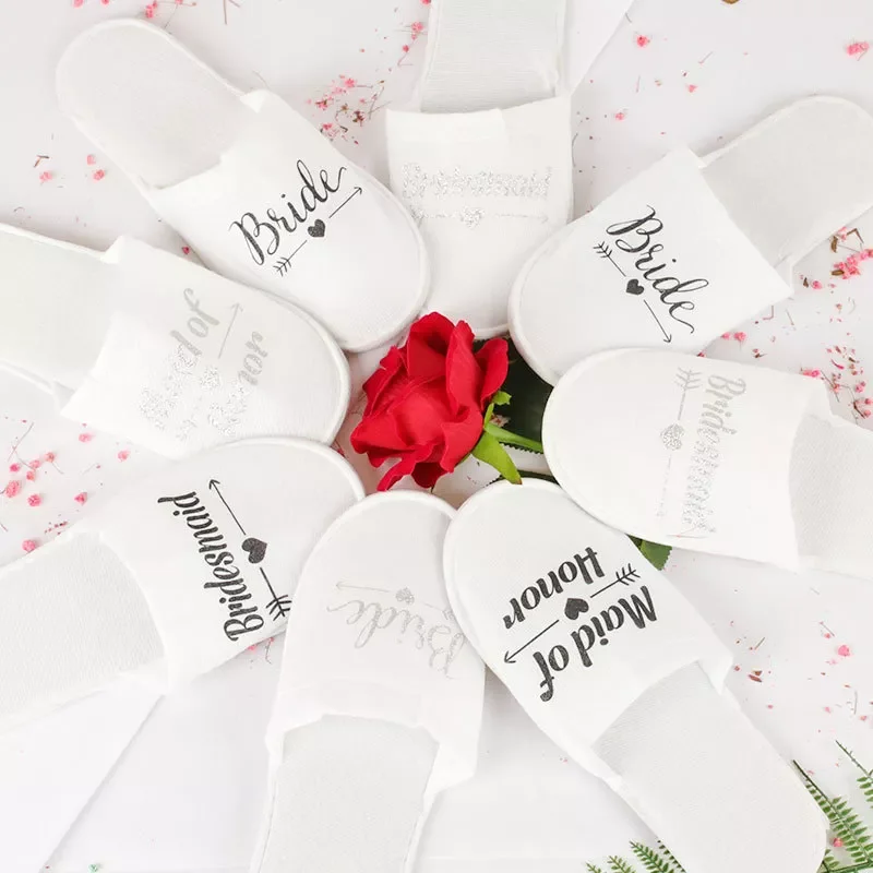 NEW 2023 Pair Red Glitter Letter Home Guest Hotel Slippers Wedding Party Maid Of Bridesmaid Slipper Hotel Travel Spa Shoes New
NEW 2023 Pair Red Glitter Letter Home Guest Hotel Slippers Wedding Party Maid Of Bridesmaid Slipper Hotel Travel Spa Shoes New