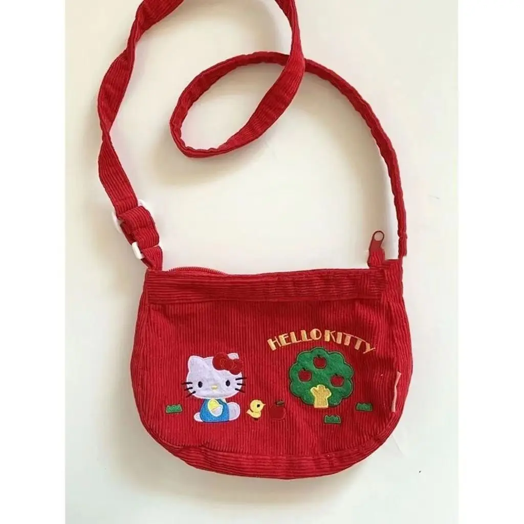 Kawaii Sanrio Hello Kitty New Cute Cartoon Children Messenger Bag Retro Handmade Corduroy Color Matching Handy Shoulder Bag Gift
Kawaii Sanrio Hello Kitty New Cute Cartoon Children Messenger Bag Retro Handmade Corduroy Color Matching Handy Shoulder Bag Gift