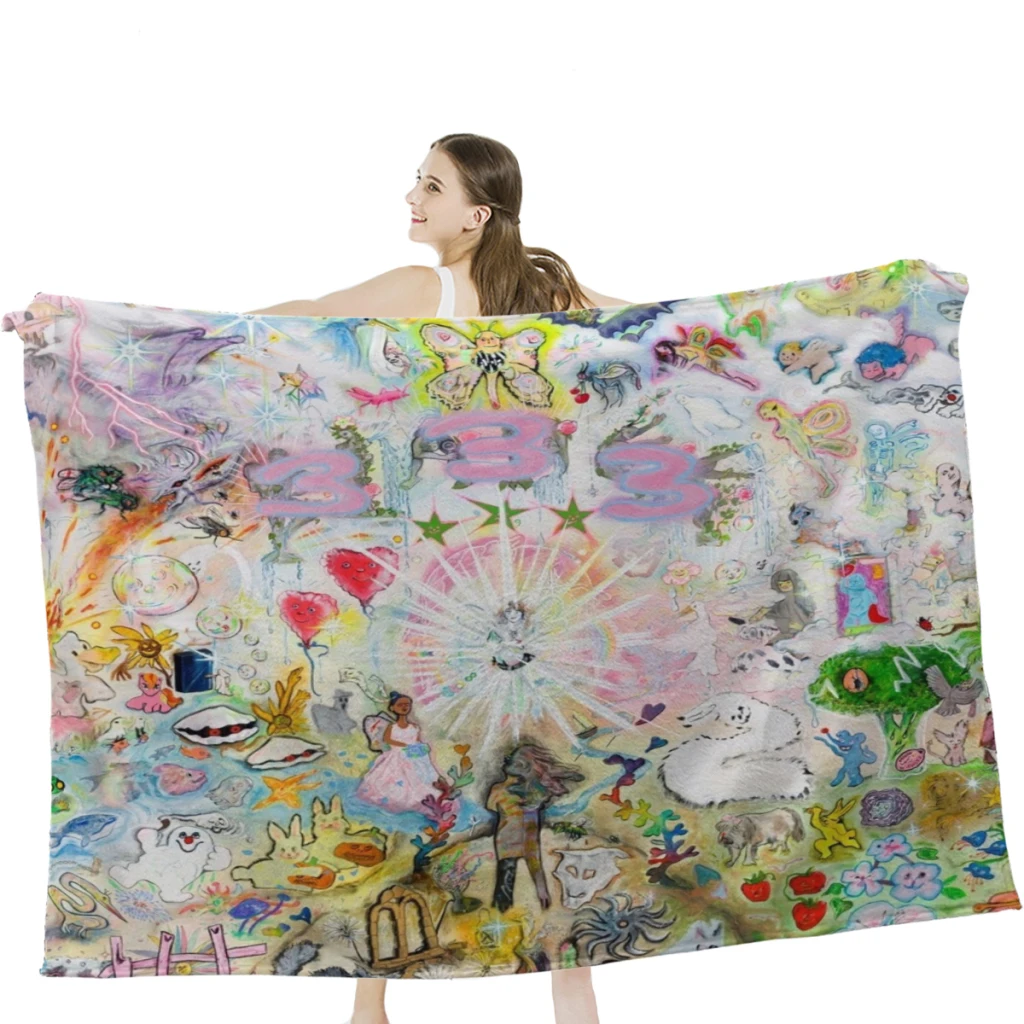333 bladee album cover Throw Blanket Airplane Travel Decoration Soft Warm Bedspread
333 bladee album cover Throw Blanket Airplane Travel Decoration Soft Warm Bedspread