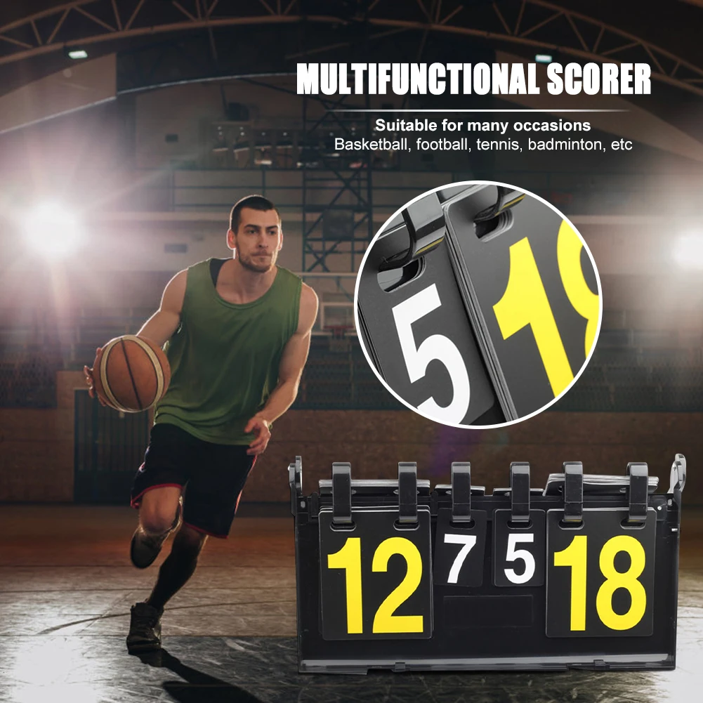 Sport Table Tennis Scoreboard 4-Digit Score Board Basketball Football Volleyball for Easy Safety Exercise Accessories
Sport Table Tennis Scoreboard 4-Digit Score Board Basketball Football Volleyball for Easy Safety Exercise Accessories