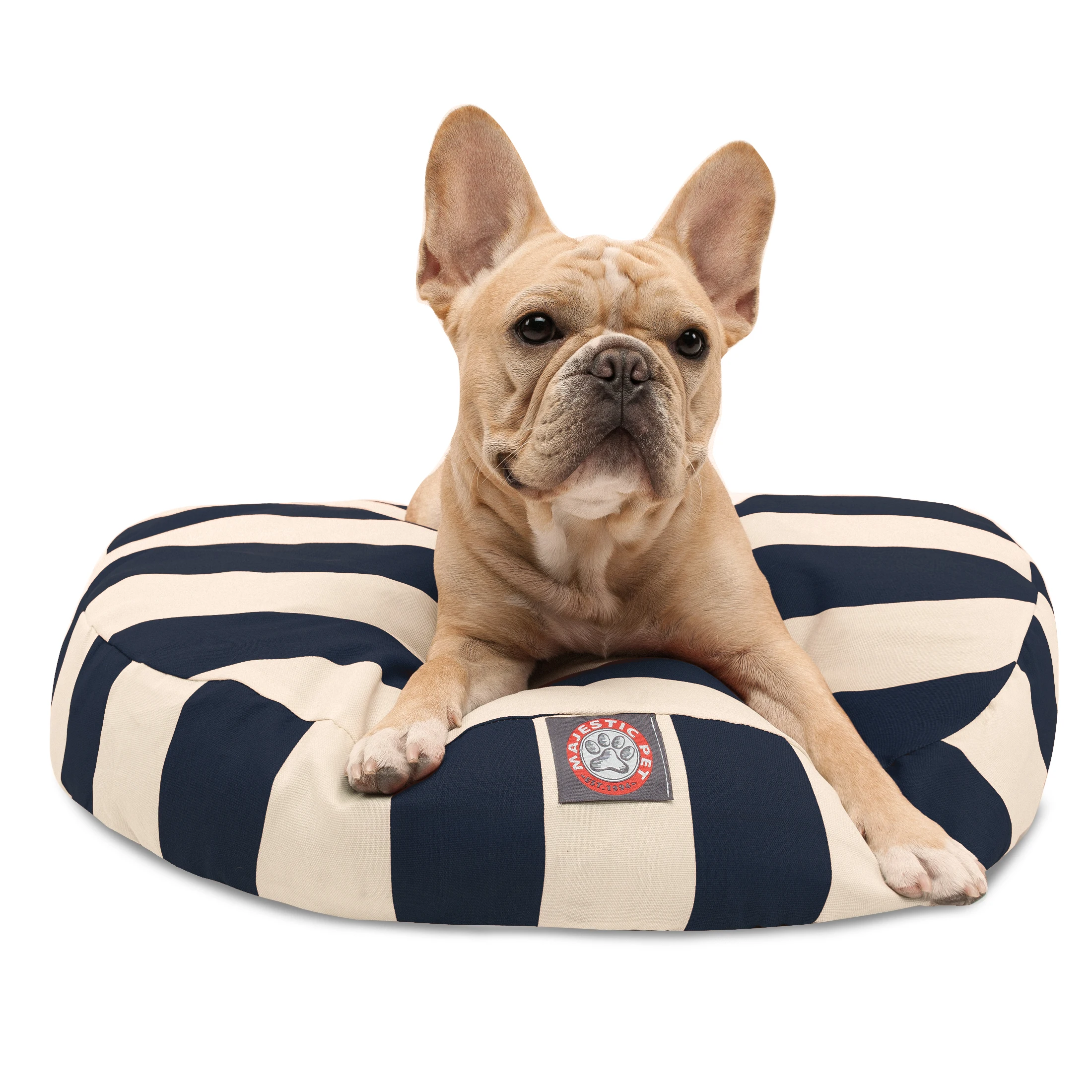 HMTX | Vertical Stripe Round Pet Bed For Dogs, Removable Cover, Navy Blue, Small
HMTX | Vertical Stripe Round Pet Bed For Dogs, Removable Cover, Navy Blue, Small