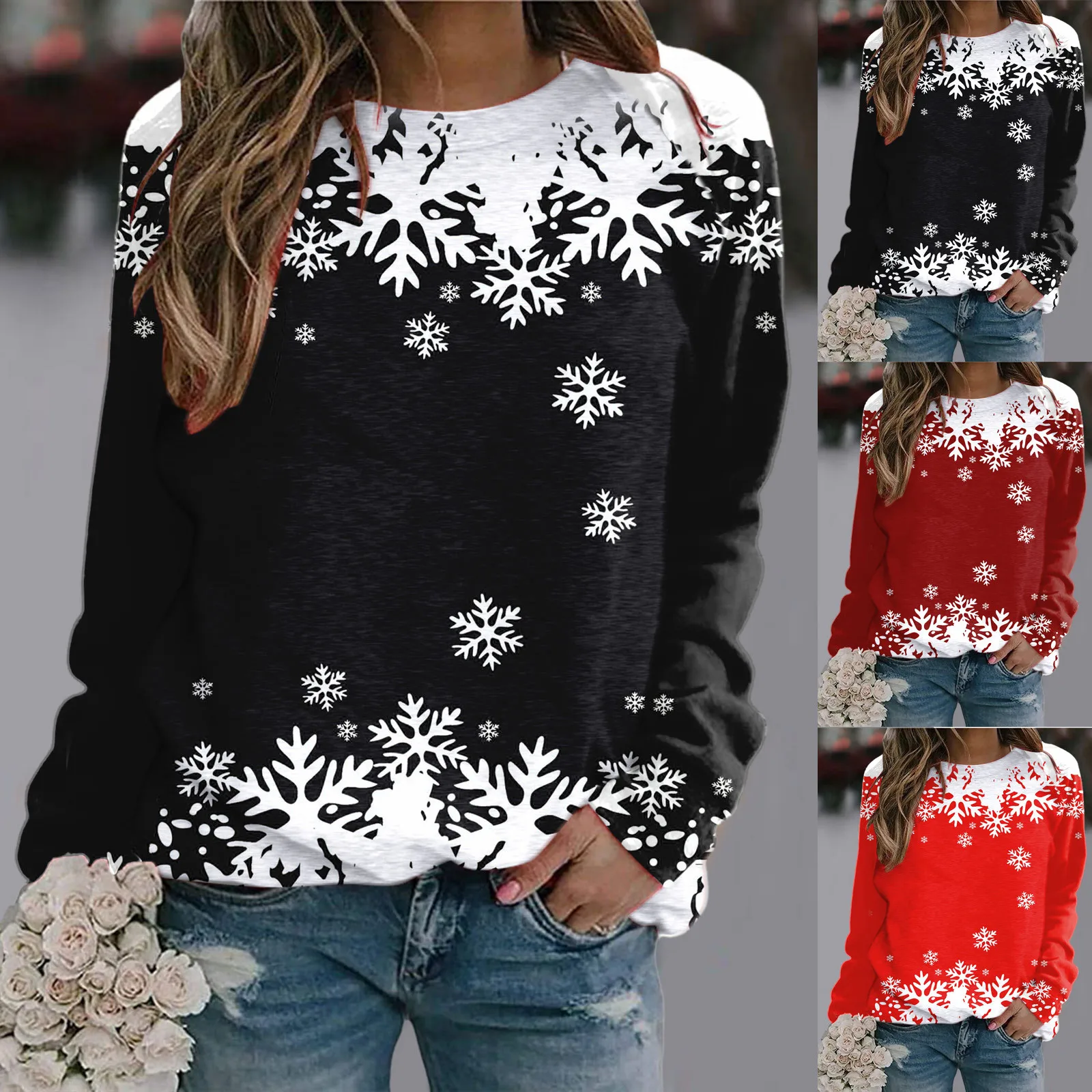 Pullover Tops For Womens Daily Merry Christmas Print O Neck Sweatshirt Graphic Sweat Shirts Women Distressed Pullover Women
Pullover Tops For Womens Daily Merry Christmas Print O Neck Sweatshirt Graphic Sweat Shirts Women Distressed Pullover Women