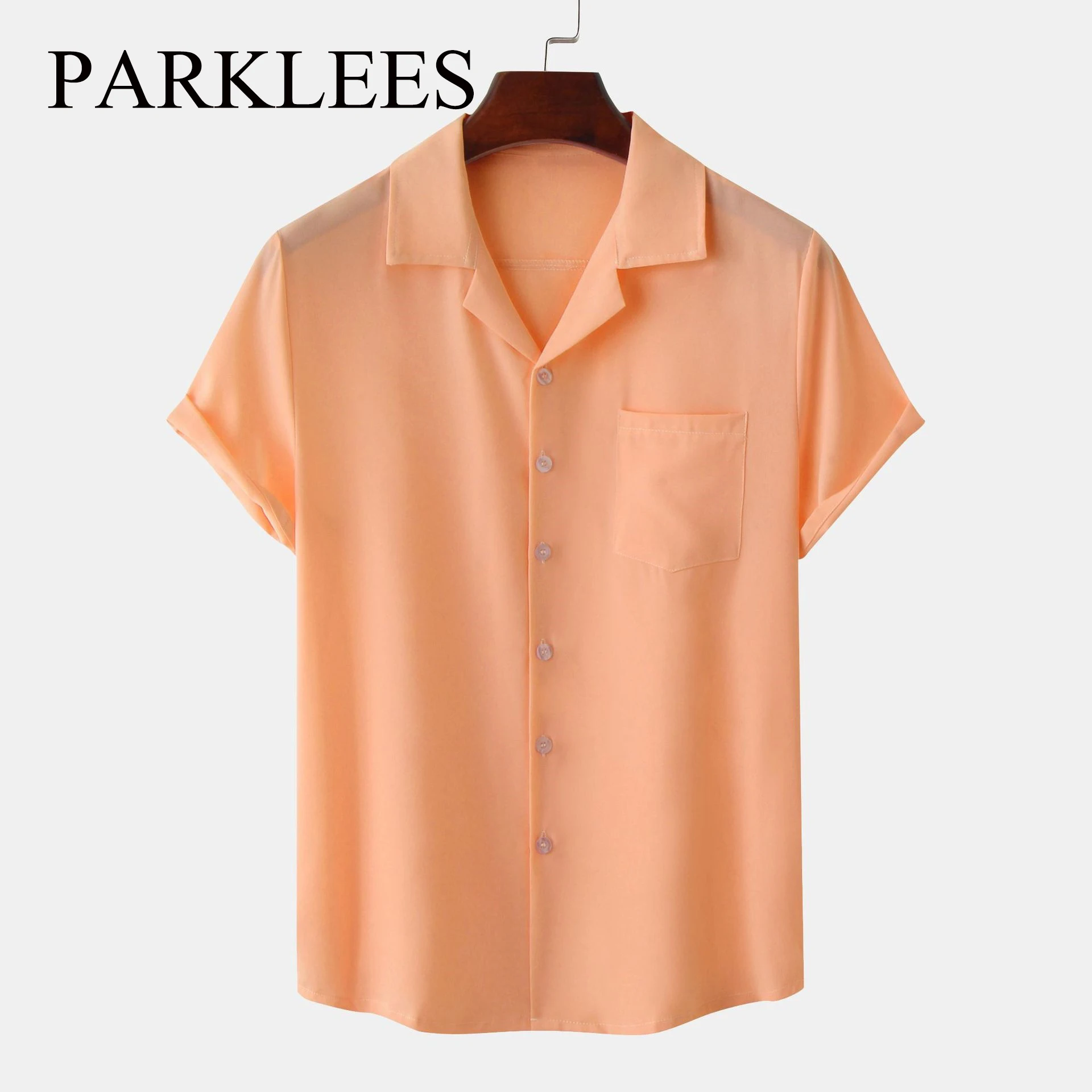 Parklees Mens Short Sleeve Cuban Shirt Summer Casual Camp Guayabera Shirt Stylish Button Down Solid Hippie Hawaiian Beach Shirt
Parklees Mens Short Sleeve Cuban Shirt Summer Casual Camp Guayabera Shirt Stylish Button Down Solid Hippie Hawaiian Beach Shirt