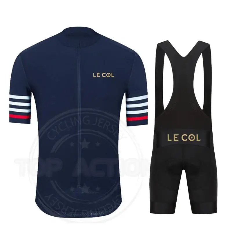 

Летняя велосипедная майка LE COL 2023, дышащий спортивный трикотаж для команд и гонок, Мужская одежда для велоспорта, костюм из Джерси для короткого велосипеда