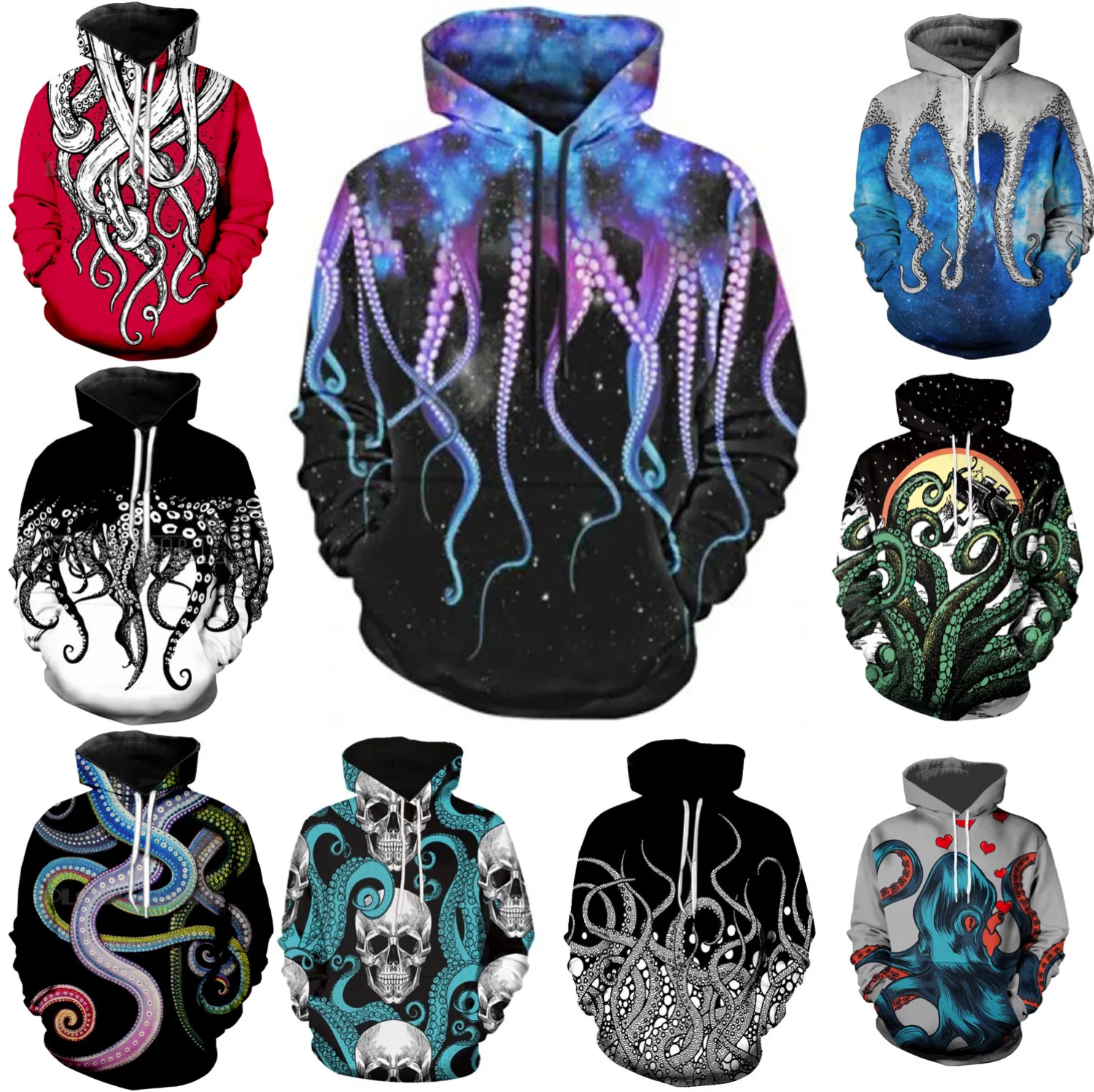 Толстовка Cthulhu унисекс, 3D модные топы с капюшоном, уличная одежда, крутая одежда, Свитшот осьминог, костюм, Повседневная Новинка
Толстовка Cthulhu унисекс, 3D модные топы с капюшоном, уличная одежда, крутая одежда, Свитшот осьминог, костюм, Повседневная Новинка