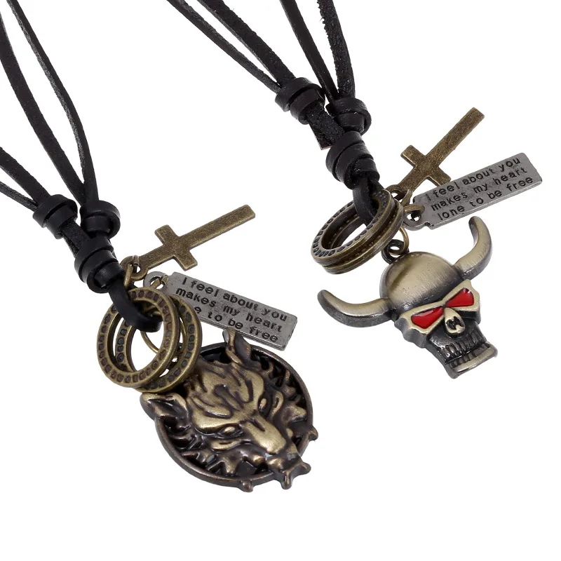 European and American Popular Fashion Accessories Personality Pull Adjustment Cowhskin Necklace National Wind Sweater Chain
European and American Popular Fashion Accessories Personality Pull Adjustment Cowhskin Necklace National Wind Sweater Chain