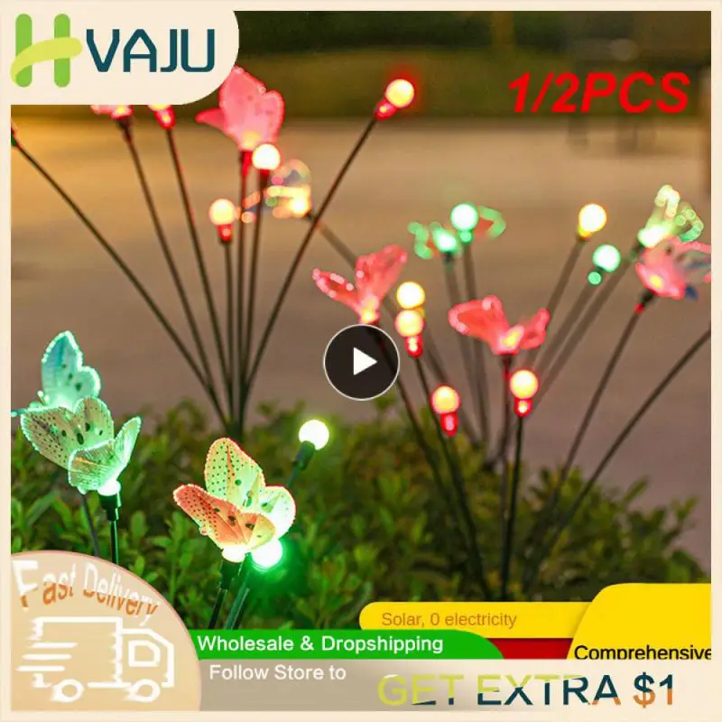 1/2PCS Solar LED Light Outdoor Waterproof Garden Sunlight Powered Landscape Lights Firefly Garden Lights Lawn Garden Decor Solar
1/2PCS Solar LED Light Outdoor Waterproof Garden Sunlight Powered Landscape Lights Firefly Garden Lights Lawn Garden Decor Solar