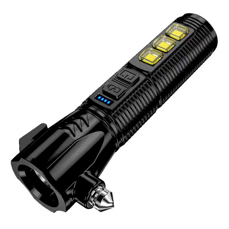 Multifunctional Strong Light Flashlight Escape Hammer USB Rechargeable Fire Emergency Signal Lamp
Multifunctional Strong Light Flashlight Escape Hammer USB Rechargeable Fire Emergency Signal Lamp