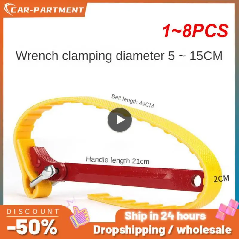 1~8PCS Yellow Non-slip Belt Wrench Durable Without Deformation Adjustable Size Belt Wrench Repair Parts Non-slip Belt Red 49cm
1~8PCS Yellow Non-slip Belt Wrench Durable Without Deformation Adjustable Size Belt Wrench Repair Parts Non-slip Belt Red 49cm