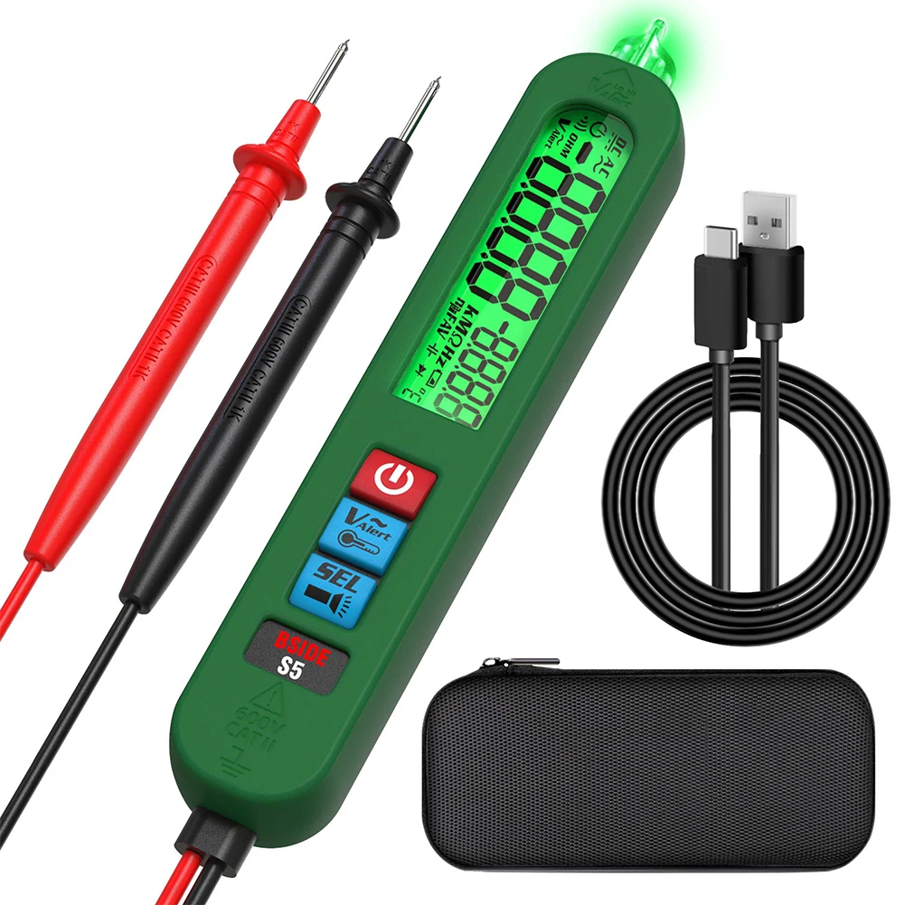 Smart Multimeters Digital Tester Smart Pen Type Voltage Detector Monitor DC AC Ohm NCV Hz Continuity Meter Hardware Tools
Smart Multimeters Digital Tester Smart Pen Type Voltage Detector Monitor DC AC Ohm NCV Hz Continuity Meter Hardware Tools
