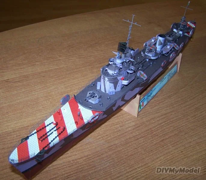DIYMyModeI Italian destroyer DD leone Pancaldo DIY Handcraft Paper Model Kit HandmadeToy Puzzles Gift Movie prop
DIYMyModeI Italian destroyer DD leone Pancaldo DIY Handcraft Paper Model Kit HandmadeToy Puzzles Gift Movie prop