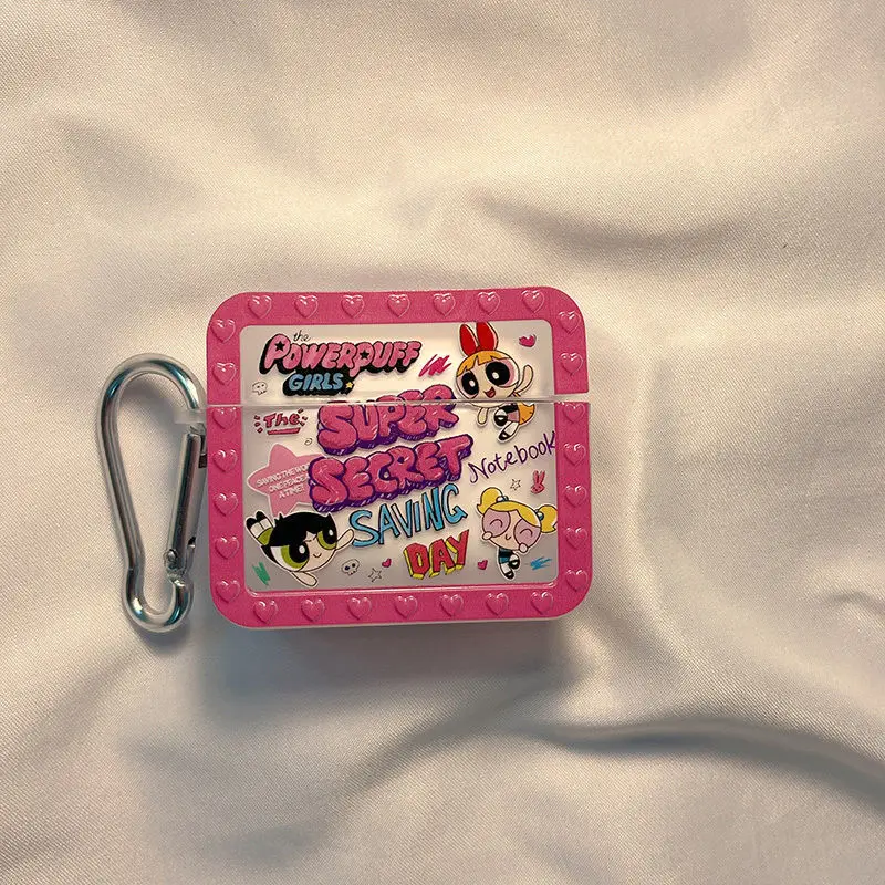 Bandai The Powerpuff Girls Cartoon Earphone Case for AirPods 1 2 3 Kawaii Silicone Cover for AirPods Pro Bluetooth-Compatible 
Bandai The Powerpuff Girls Cartoon Earphone Case for AirPods 1 2 3 Kawaii Silicone Cover for AirPods Pro Bluetooth-Compatible