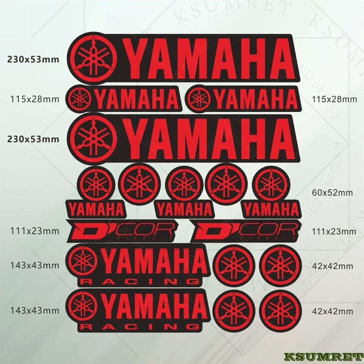 Виниловые наклейки для мотоцикла Yamaha, наклейки с логотипом, водонепроницаемый комплект отражения
Виниловые наклейки для мотоцикла Yamaha, наклейки с логотипом, водонепроницаемый комплект отражения