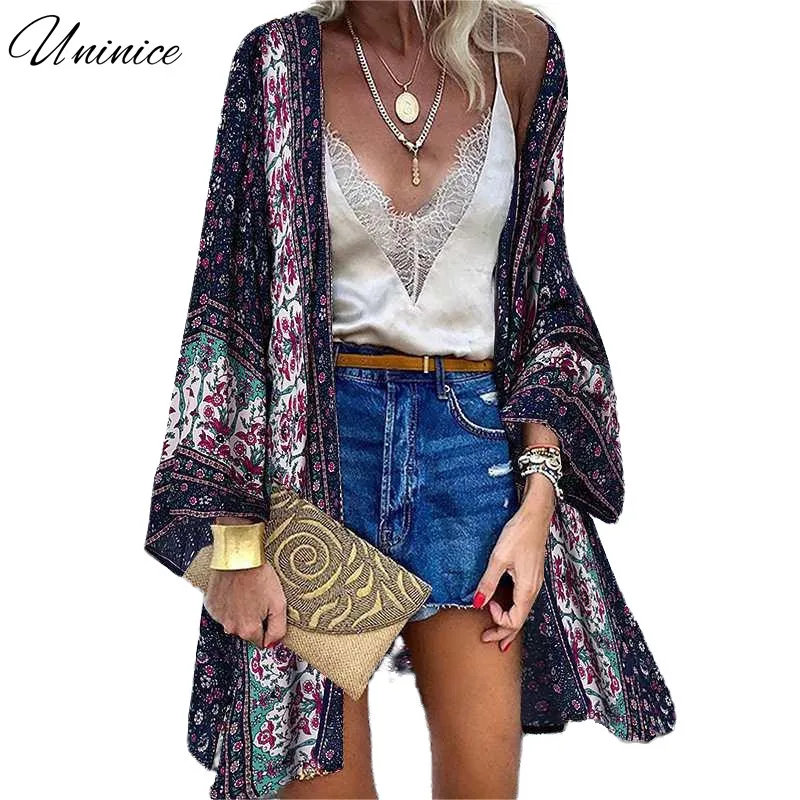 Women Summer Floral Printed Kimono Plus Size Cardigans Bohemian Cover Beach Tops Casual Baggy Long Sleeve Blouse Loose Chemise
Women Summer Floral Printed Kimono Plus Size Cardigans Bohemian Cover Beach Tops Casual Baggy Long Sleeve Blouse Loose Chemise