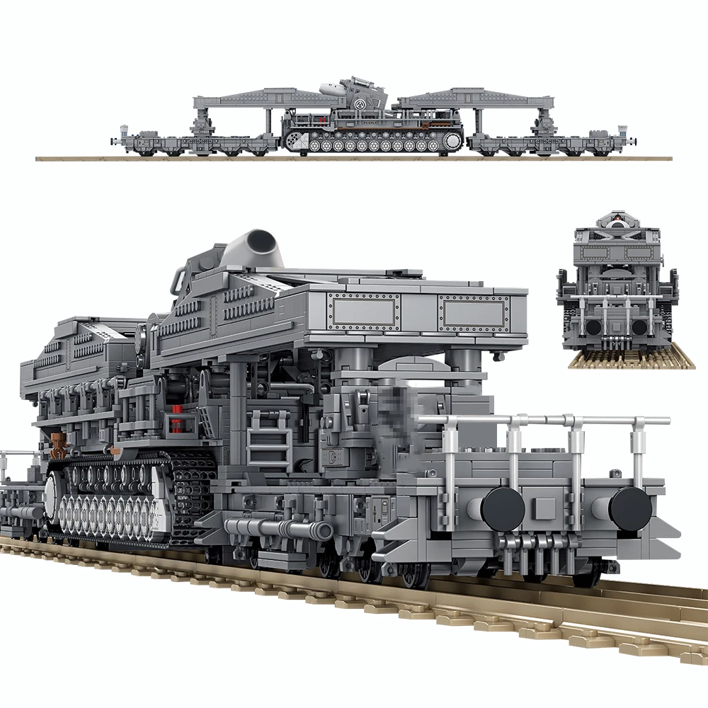 4158pcs Military Heavy Tank Bricks Set Karl Carronade Dora German Railway Gun Building Blocks Model Kid Toy for Children Gift
4158pcs Military Heavy Tank Bricks Set Karl Carronade Dora German Railway Gun Building Blocks Model Kid Toy for Children Gift