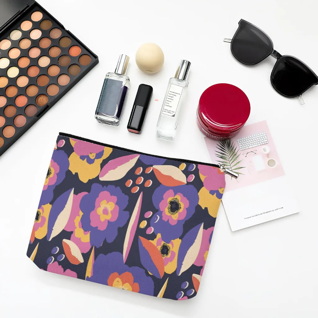 Purple Flowers Linen Women Cosmetic Bag Pattern Design Makeup Pouch Lady Tote Purse Travel Organizer Case
Purple Flowers Linen Women Cosmetic Bag Pattern Design Makeup Pouch Lady Tote Purse Travel Organizer Case