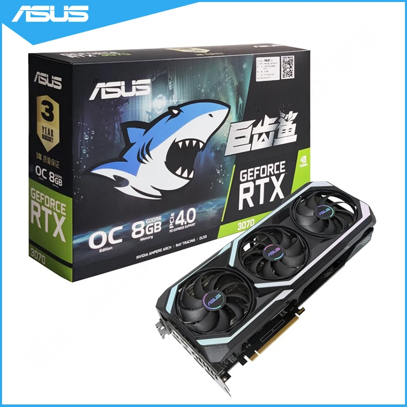 NVIDIA для Asus ATS-RTX3070-O8G-GAMING, OC Edition®Видеокарта GeForce RTX 3070, 8 ГБ, GDDR6 LHR
NVIDIA для Asus ATS-RTX3070-O8G-GAMING, OC Edition®Видеокарта GeForce RTX 3070, 8 ГБ, GDDR6 LHR