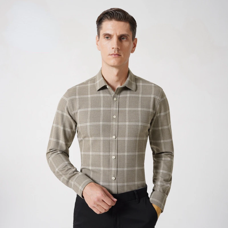 Men Business Casual Shirt Thickened Faux Cashmere Plaid Shirts Fashion Brand High Quality Slim Fit Shirt Spring Autumn Tops 4XL
Men Business Casual Shirt Thickened Faux Cashmere Plaid Shirts Fashion Brand High Quality Slim Fit Shirt Spring Autumn Tops 4XL