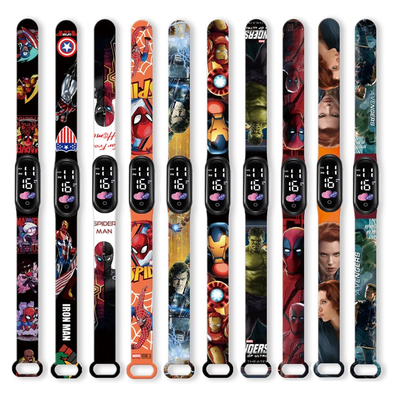 New Disney Children's Watch Anime figure spiderman Iron Man Print LED Electronic Waterproof Sports Bracelet Watch kids gifts
New Disney Children's Watch Anime figure spiderman Iron Man Print LED Electronic Waterproof Sports Bracelet Watch kids gifts