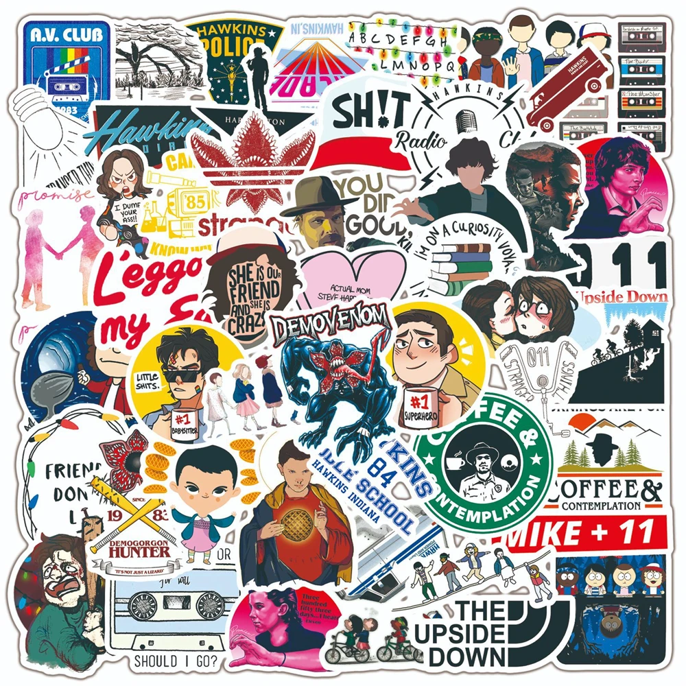 10/30/50PCS American TV Series Stranger Things Creative Graffiti Stickers Bicycle Scooter Car Helmet Laptop Computer Wholesale
10/30/50PCS American TV Series Stranger Things Creative Graffiti Stickers Bicycle Scooter Car Helmet Laptop Computer Wholesale