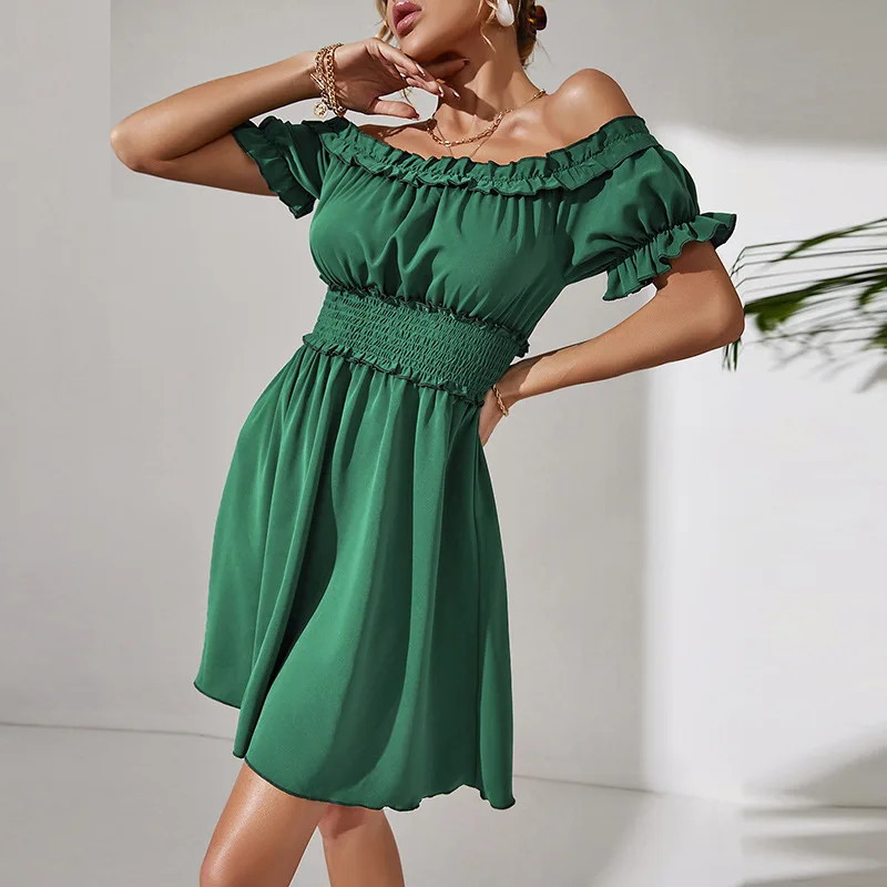 Fashion Sexy One-shoulder Elegant and Intellectual Mini Skirt Elegant and Intellectual High Waist Wrap Chest Women's Dress
Fashion Sexy One-shoulder Elegant and Intellectual Mini Skirt Elegant and Intellectual High Waist Wrap Chest Women's Dress