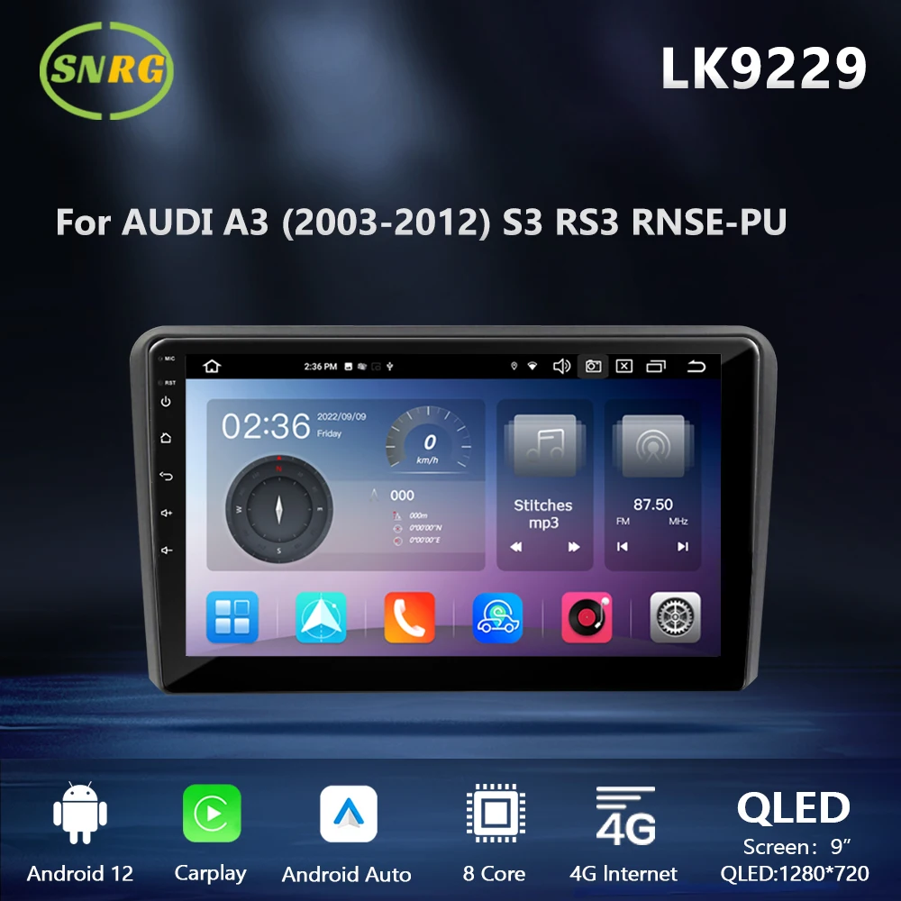 Автомобильный радиоприемник SNRG с Bluetooth, 9 дюймов, экран для Audi A3 S3 RS3, автомобильный мультимедийный плеер GSP Navi, стереосистема Carplay
Автомобильный радиоприемник SNRG с Bluetooth, 9 дюймов, экран для Audi A3 S3 RS3, автомобильный мультимедийный плеер GSP Navi, стереосистема Carplay