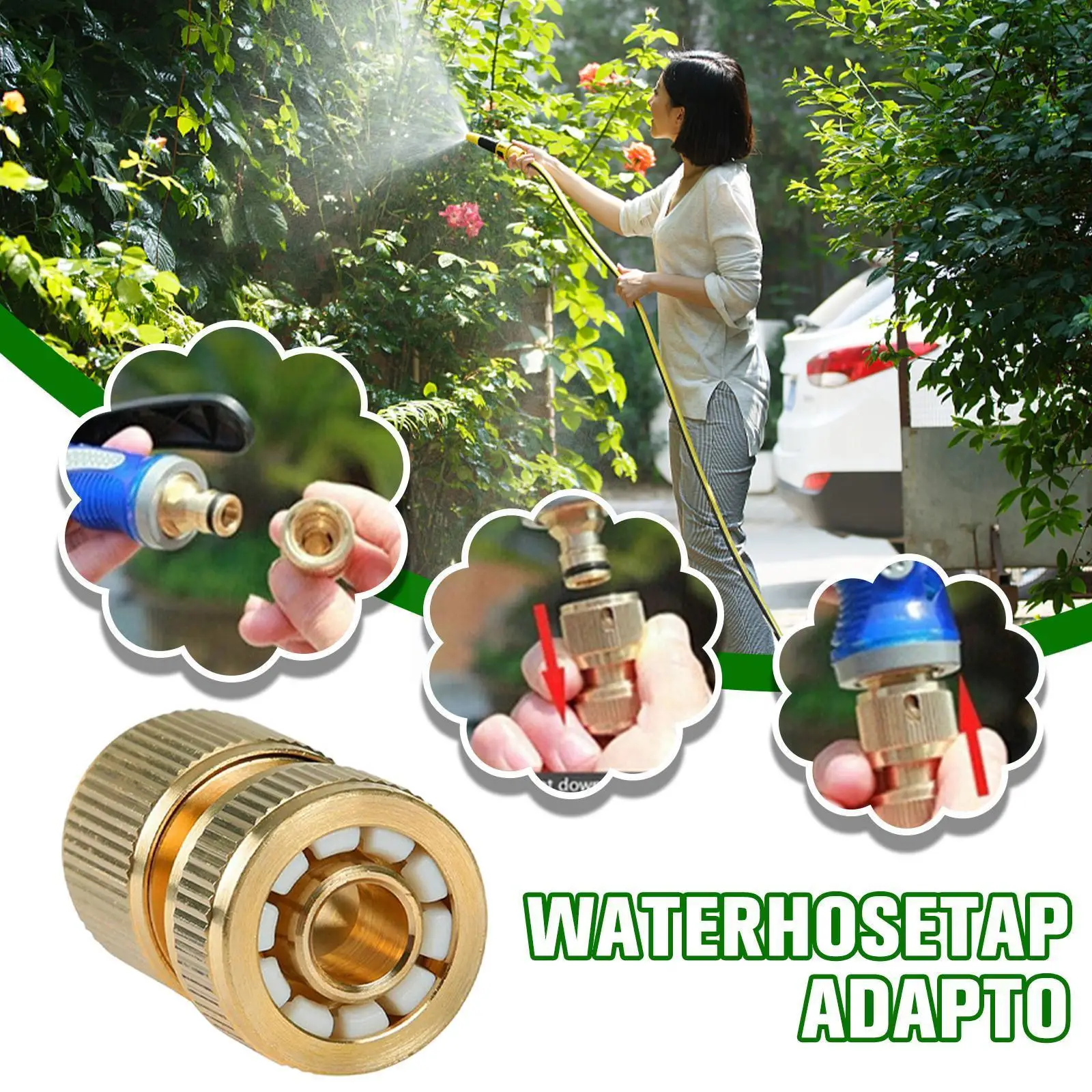1/2 " Thread Quick Connector Brass Garden Watering Drip Quick Irrigation Hose Copper Adapter Connector N8P0
1/2 " Thread Quick Connector Brass Garden Watering Drip Quick Irrigation Hose Copper Adapter Connector N8P0