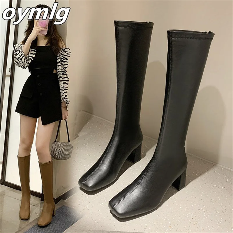 High heel boots women's 2022 new thin boots rear zipper thick heel square toe but knee elastic boots knee high boots
High heel boots women's 2022 new thin boots rear zipper thick heel square toe but knee elastic boots knee high boots