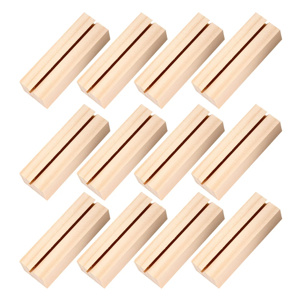 12 Pcs Card Holder Rustic Wedding Decorations Wood Cards Photo Stand Ornaments Rectangular Wooden Picture
12 Pcs Card Holder Rustic Wedding Decorations Wood Cards Photo Stand Ornaments Rectangular Wooden Picture