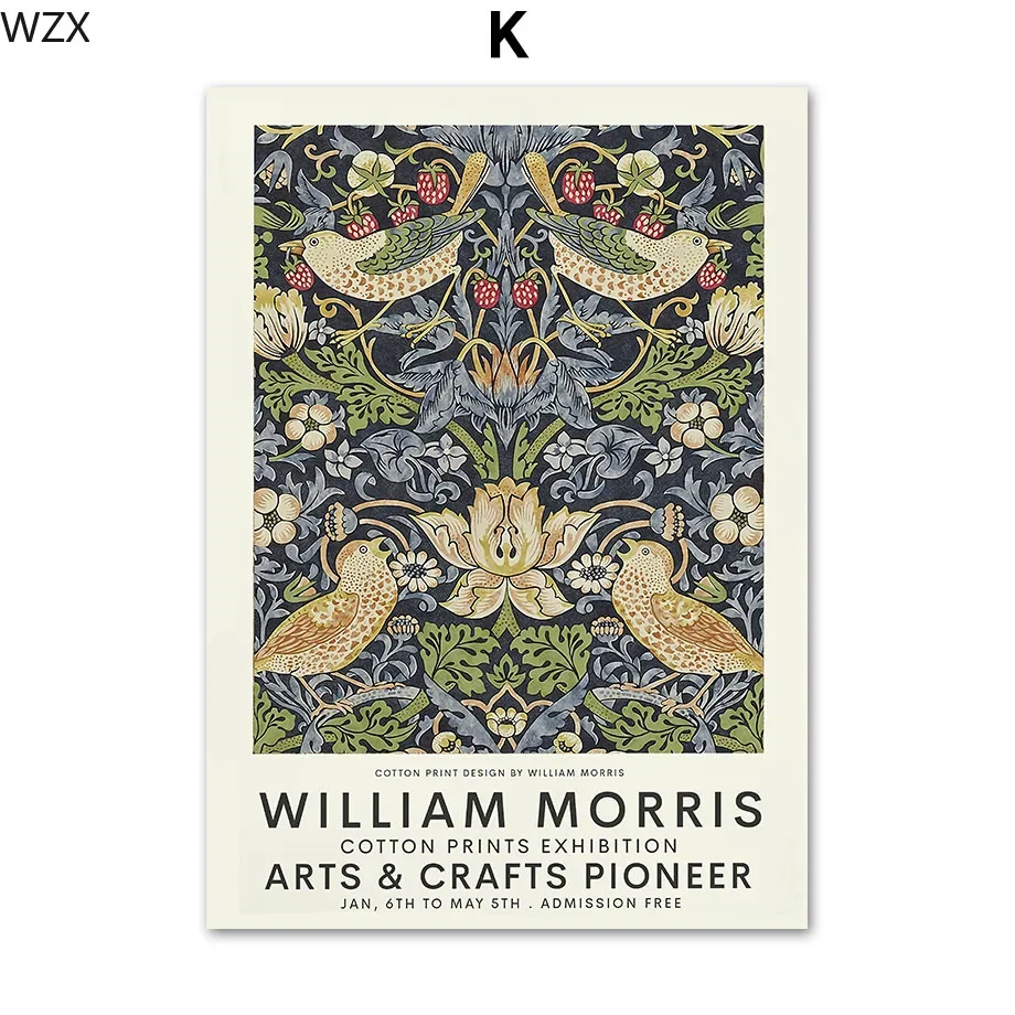 Настенная печать William Morris "Цветок, Лист, Птица", JKPICTURE
Настенная печать William Morris "Цветок, Лист, Птица", JKPICTURE