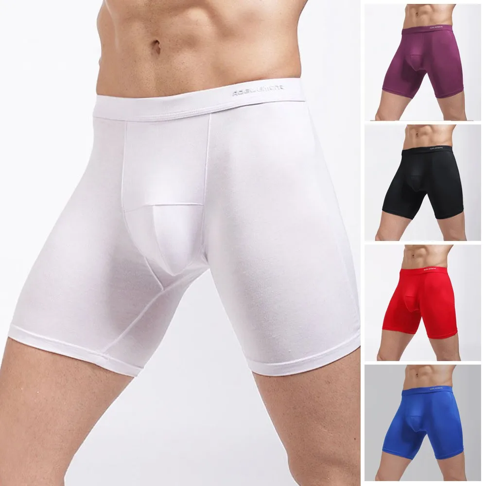 High Quality Men Modal Underwear Seamless Long Leg Boxer Elastic Trunk Sport Breathable Bulge Pouch Briefs Intimates
High Quality Men Modal Underwear Seamless Long Leg Boxer Elastic Trunk Sport Breathable Bulge Pouch Briefs Intimates