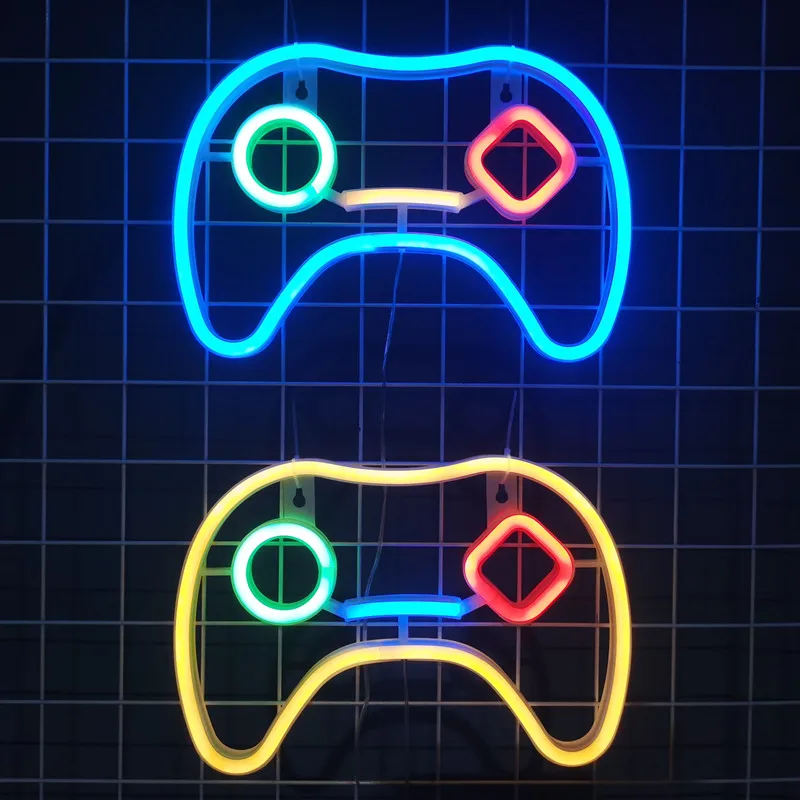 LED Game Handle Neon Sign Lights For Bedroom Wall Battery USB Night Lamp Atmosphere Holiday Home Christmas Party Room Decoration
LED Game Handle Neon Sign Lights For Bedroom Wall Battery USB Night Lamp Atmosphere Holiday Home Christmas Party Room Decoration